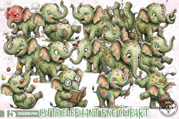 Download Cute Elephant PNG Clipart PNG - Cute elephant Collection