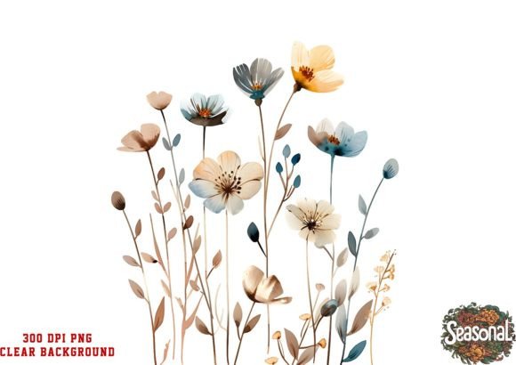 Download Botanical Wildflower Elements - Element Collection