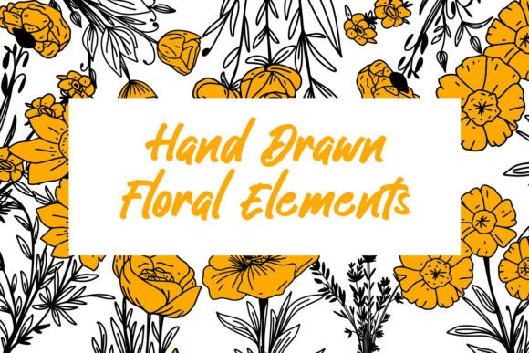 Download Yellow Floral Elements - Element Collection