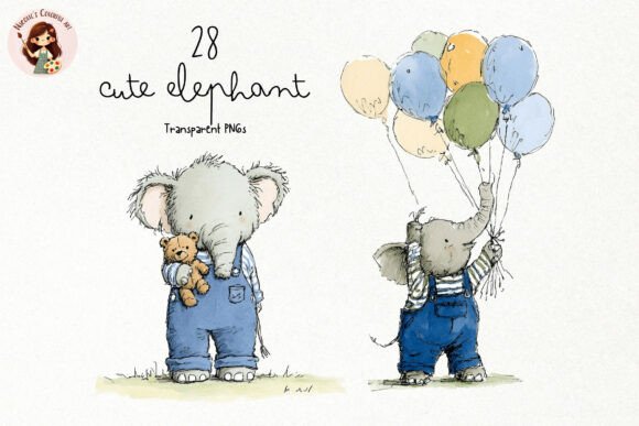 Download Cute Elephant PNG Clipart - Cute elephant Collection
