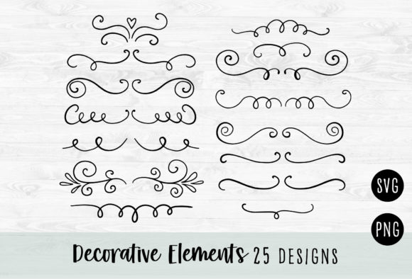 Download Decorative Elements and Swirls Svg - Element Collection