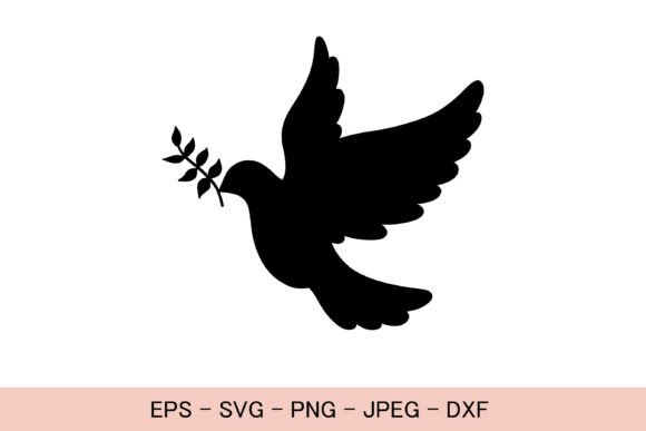 Download Dove Olive Branch SVG Peace Pigeon Dxf - Branch Collection